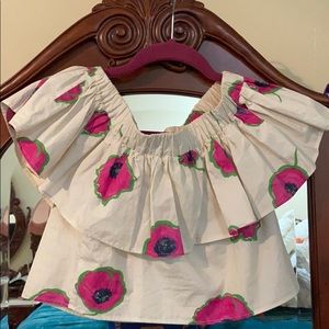 La DoubleJ  off the shoulder crop top